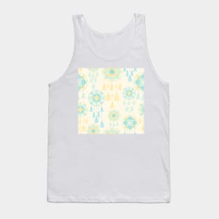 Yellow and teal dreamcatcher on cream Tank Top